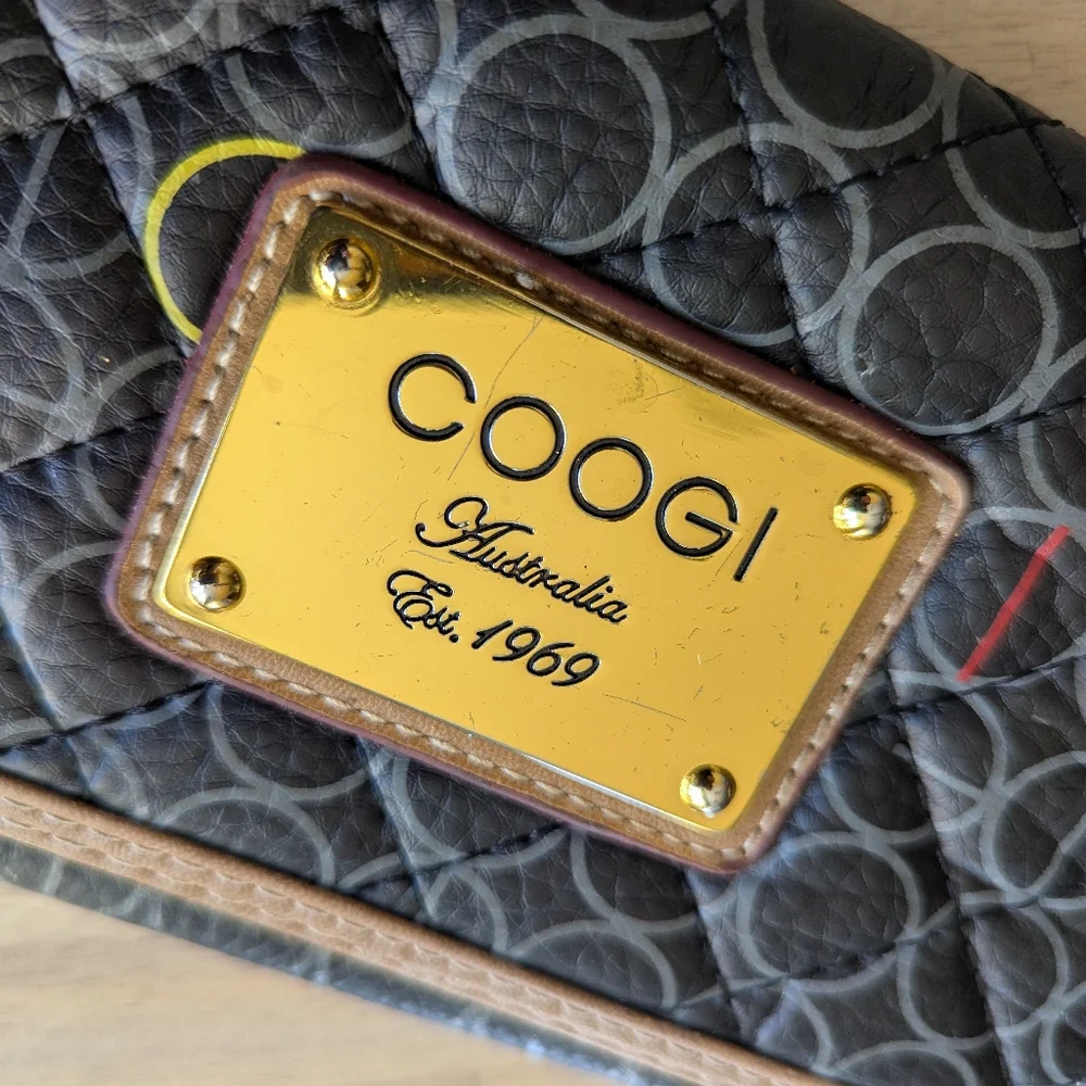 COOGI Leather Tri-fold Multicolor Wallet‎